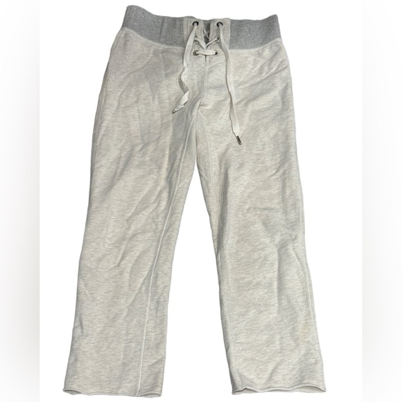 rag & bone Light Gray lace up sweatpants small - Picture 1 of 5